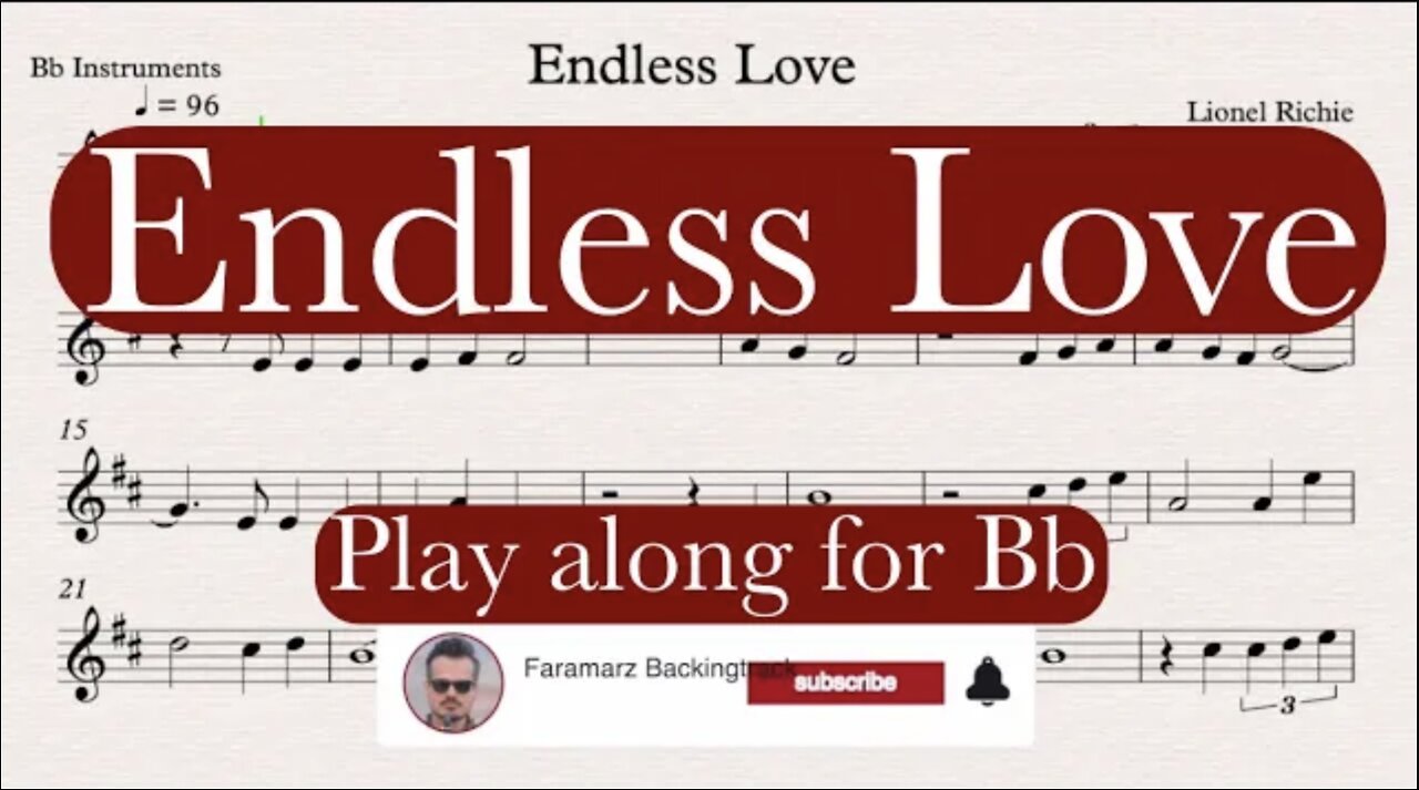 Endless Love - Lionel Richie | Play along for Bb Instruments