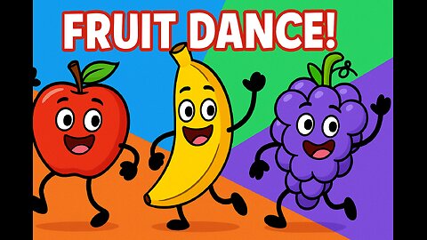 Learn Colors with Dancing Fruits | Fun Fruit Song for Kids