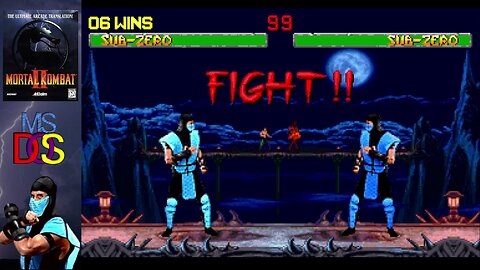 Mortal Kombat II (MS-DOS) - Sub-Zero vs. Sub-Zero