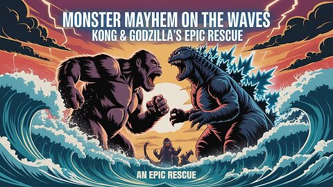 🦍🦖 Titans Clash at Sea! | Kong vs Godzilla to Save Super Girl
