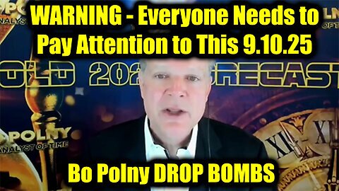 Bo. DROP BOMBS 9.10.25 - Everyone Needs to Pay Attention to This
