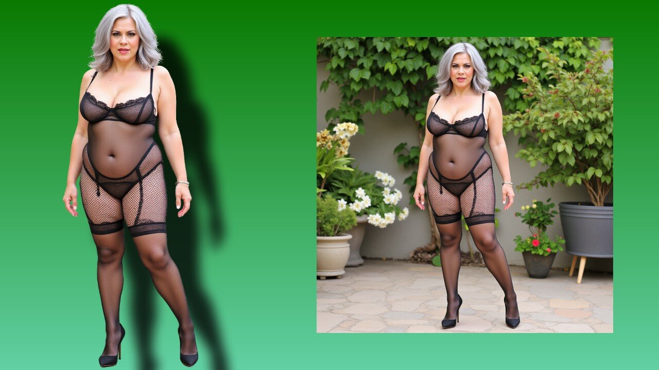 Hot Milf on the Patio