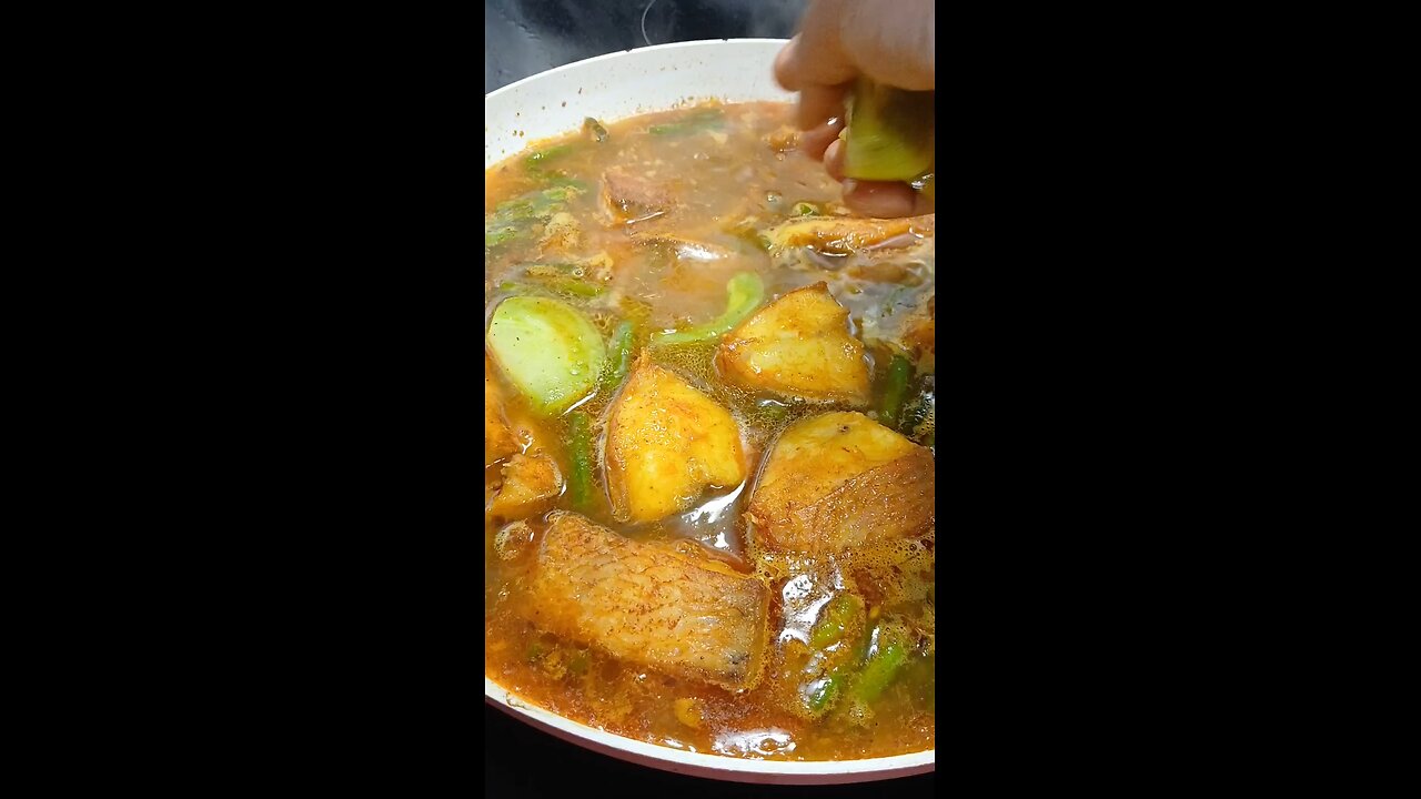 spicy tilapia fish curry👌😋