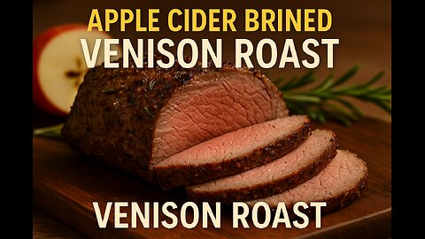 Apple Cider Brined Venison Roast