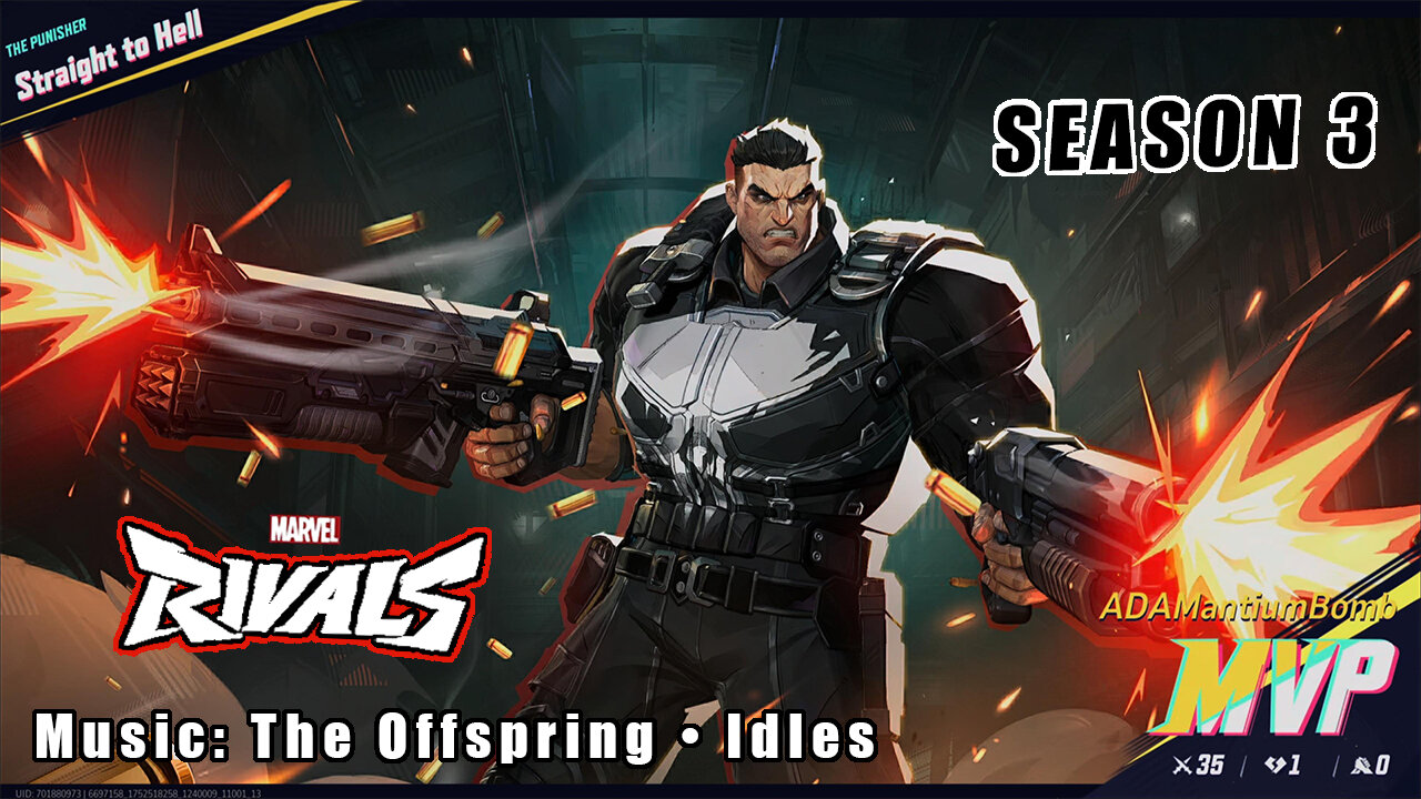 Marvel Rivals | MVP · Season 3 – No. 02 | The Punisher – Daredevil: Born Again Skin #punisher #marvelrivals
