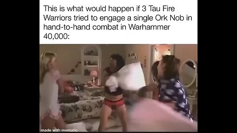 Warhammer 40K: Tau vs Orks in Melee