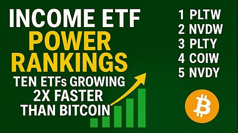Income ETF Power Rankings: Ten ETFs Growing 2X Faster than Bitcoin