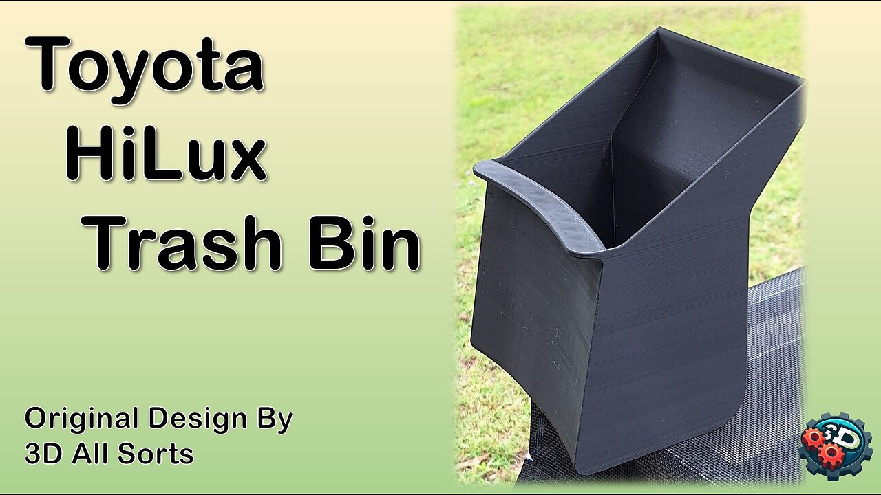 Toyota Hi-Lux Hack: 3D Printed Bucket for Your Cabin