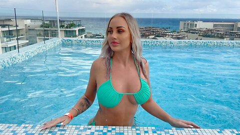 BIKINI TRY ON HAUL AND MEXICO TRAVEL VLOG 2022 | Mesh Vacation outfit ideas | Best swimwear looks