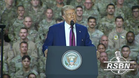 WATCH: President Trump speaks to Troops at Al Udeid Air Base in Qatar. - 5/15/25