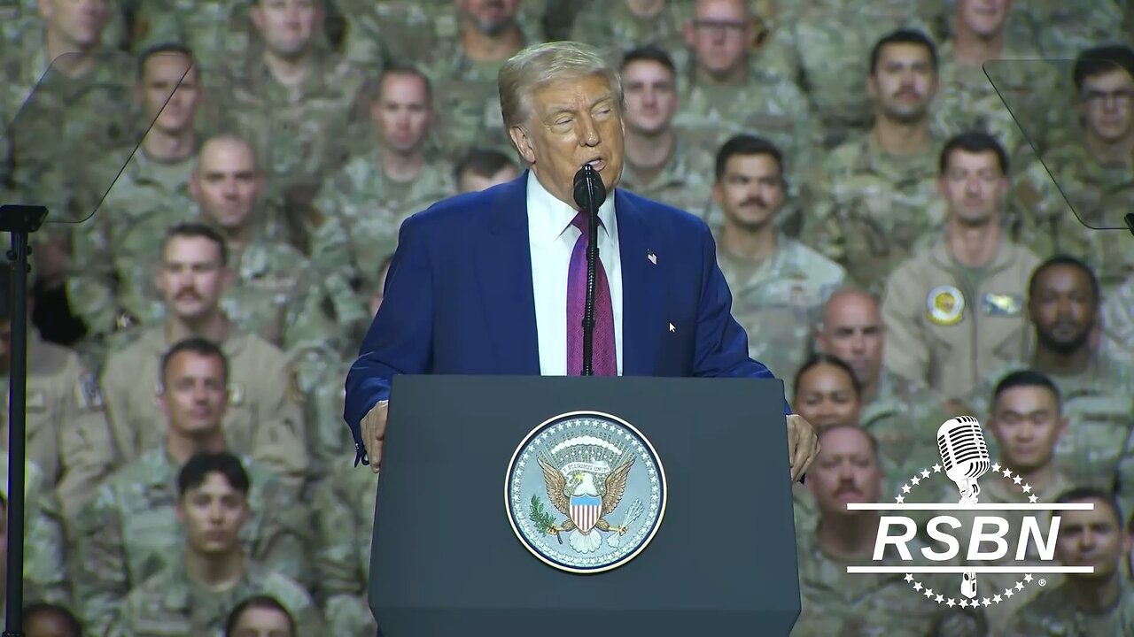 WATCH: President Trump speaks to Troops at Al Udeid Air Base in Qatar. - 5/15/25