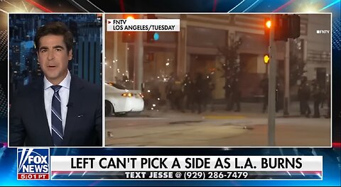 The left can't pick a side while LA burns