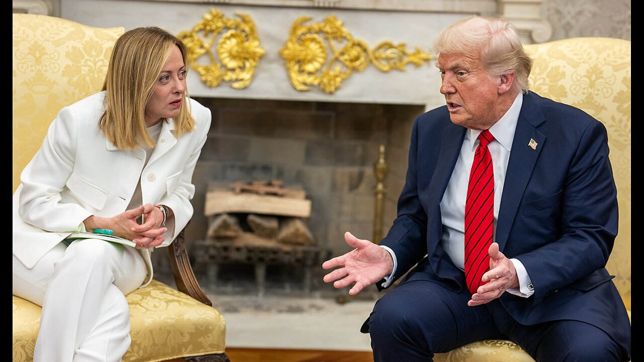 President Trump Participates in a Bilateral Meeting with the Prime Minister of Italy, Apr. 17, 2025