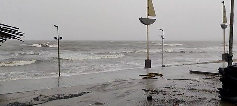 Mumbai Juhu beach big sea ⛵🌊 video