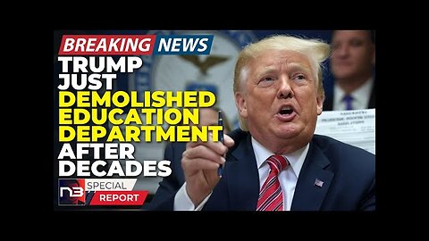 Breaking: The Mind-Blowing Moment When Trump Ended 45 Years Of Educational Tyranny Forever!