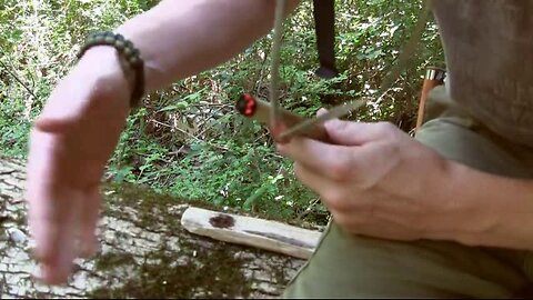 PRIMITIVE SURVIVAL, Elderberry Notch-less Hand Drill Ember