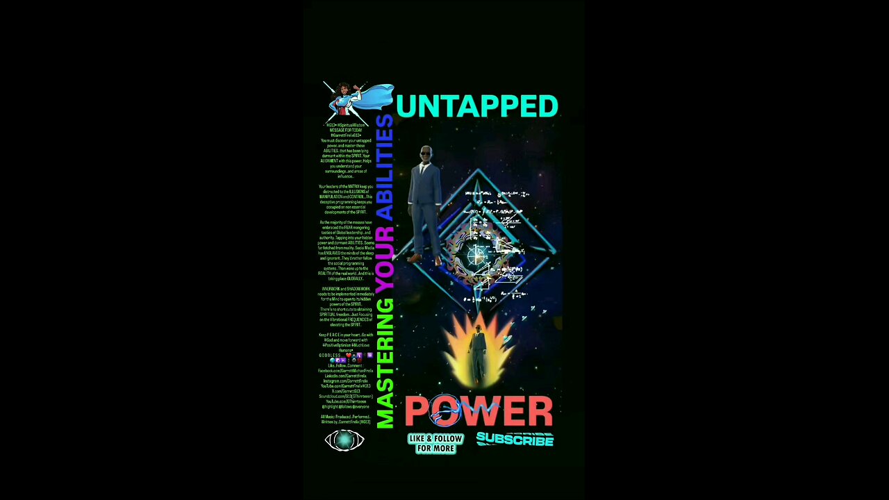 ▪︎UNTAPPED POWER/MASTERING YOUR ABILITIES▪︎