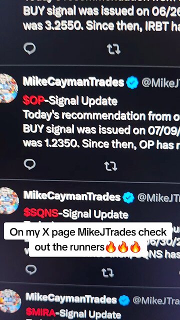 On X MikeJTrades Runners🔥