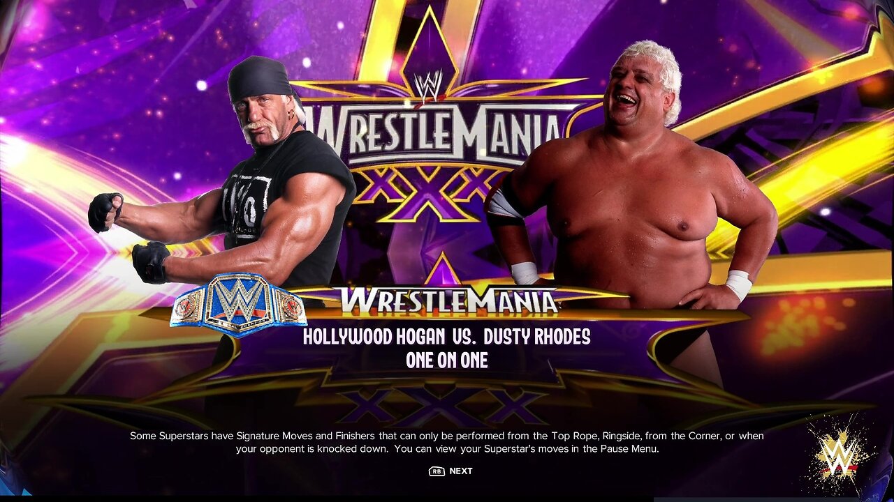 WWE 2k24 Hollywood Hogan(c) vs Dusty Rhodes