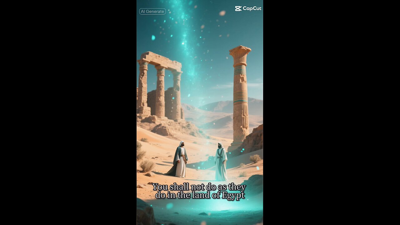 “You shall not do as they do in the land of Egypt.” — Leviticus 18:3