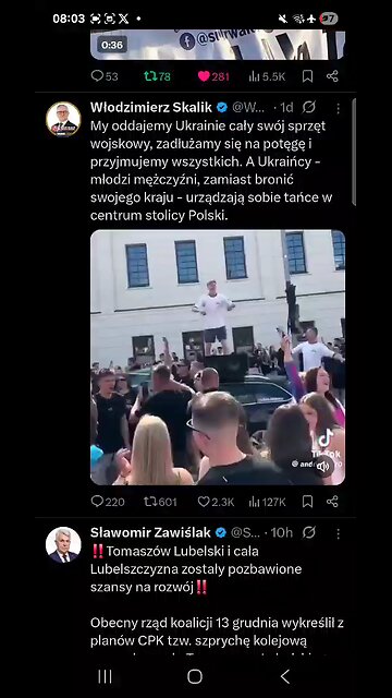 Ukrainians partying in Poland instead of defending their country ?