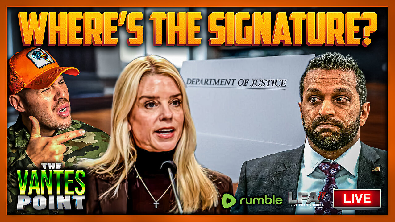 WHERE'S THE SIGNATURE? | THE VANTES POINT 7.7.25 6PM