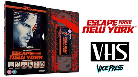Escape From New York [Vice Press Limited Slipcase Edition VHS] Directed by John Carpenter