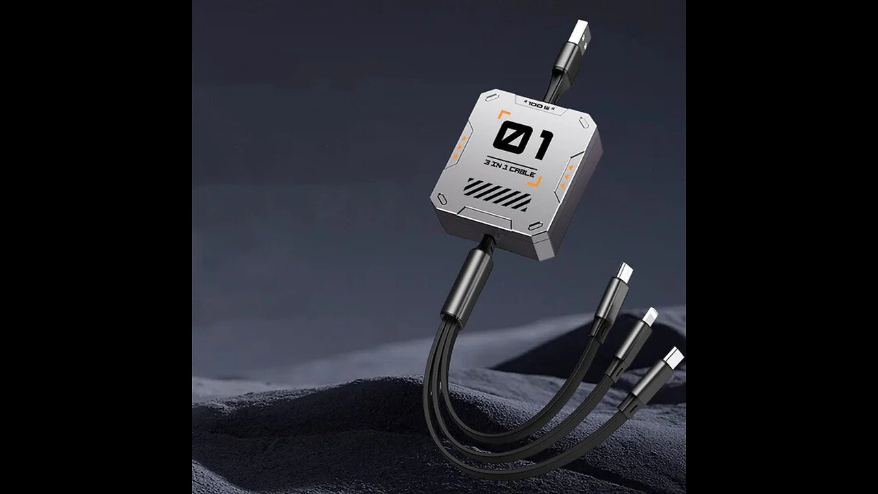 Multifunctional Extendable 3-in-1 Fast Charging Data Cable