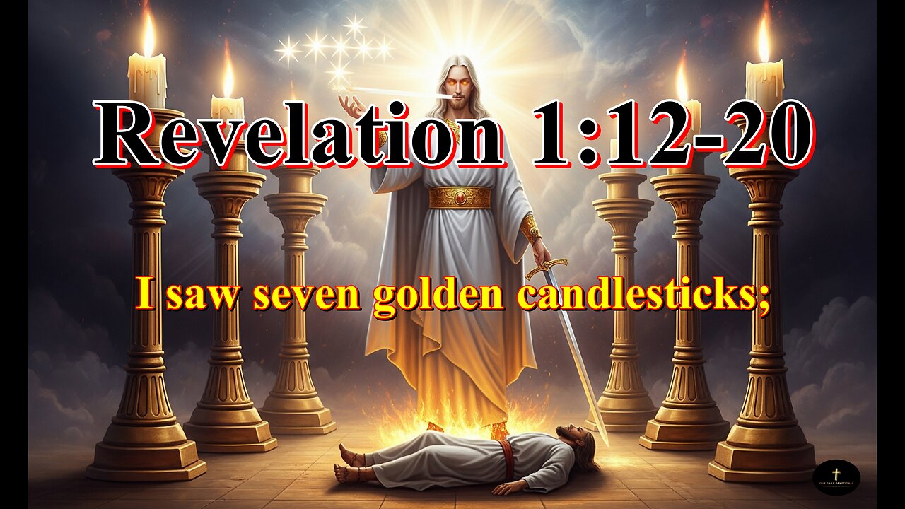 Revelation 1:12-20, John describes turning to hear the voice that spoke to him,
