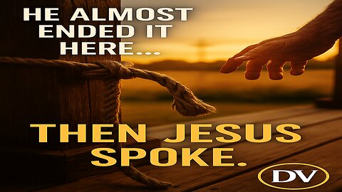 He Almost Ended It—But Jesus Had One More Word for Him