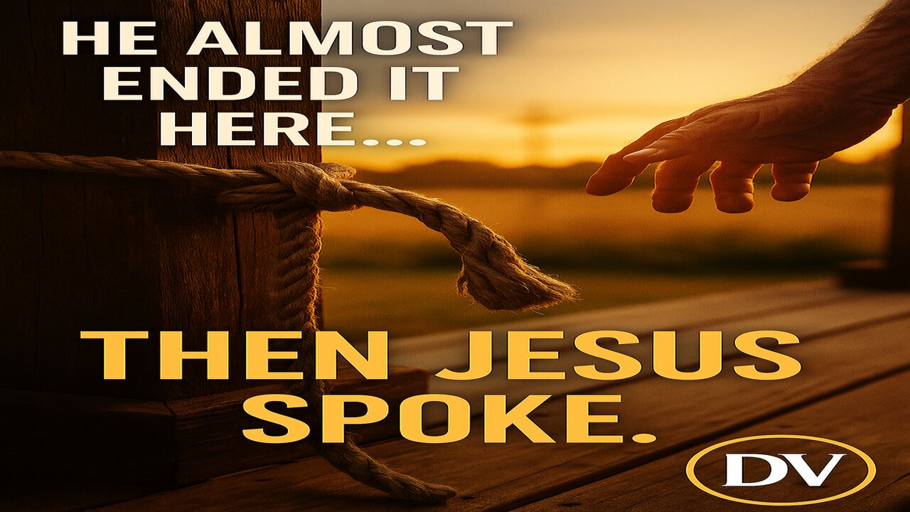 He Almost Ended It—But Jesus Had One More Word for Him