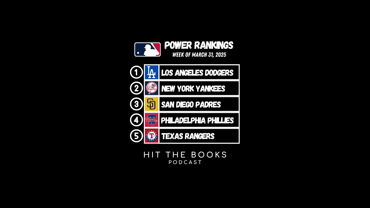 Our first Power Ranking list for the season in the MLB⚾️ Did we get it right?