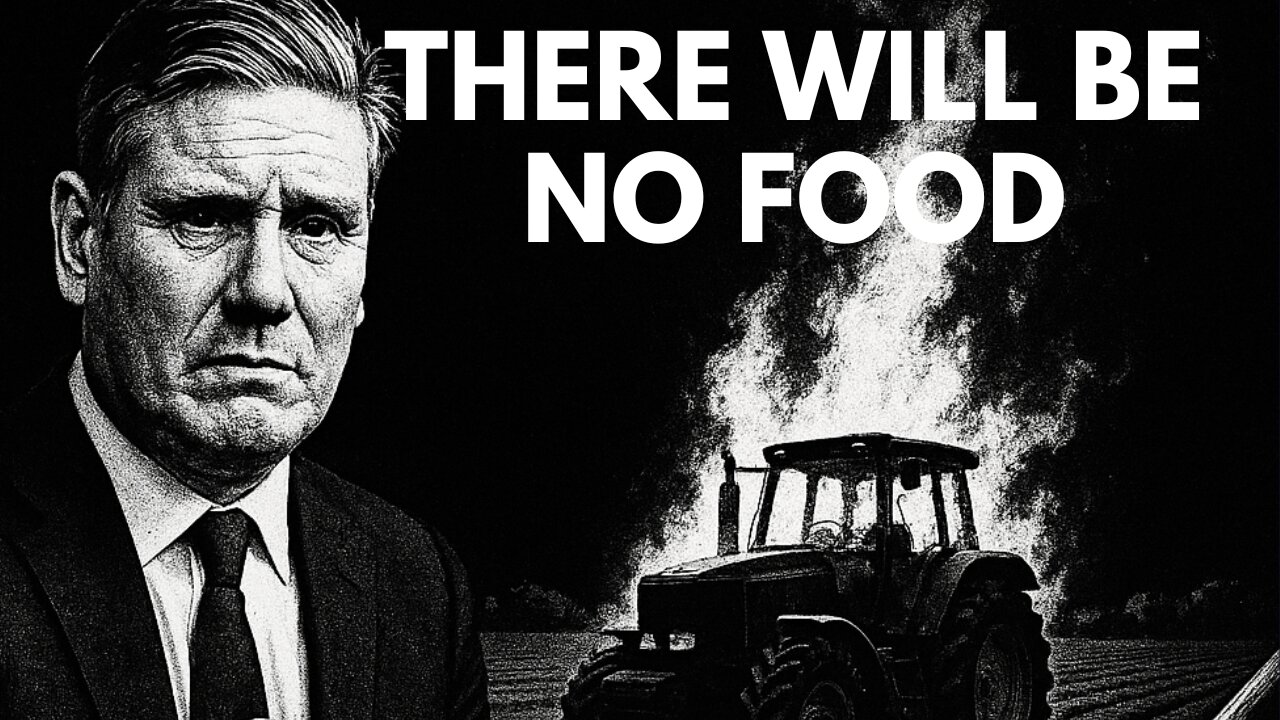 "THERE WILL BE NO FOOD! - THEY ARE DESTROYING OUR FOOD SUPPLY!" WITH THE BOWLER HAT FARMER