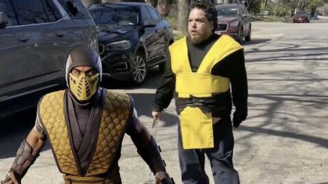 Go Home Oscar: Dude Dressed As 'Scorpion' From Mortal Kombat Causes A Ruckus On The Block!