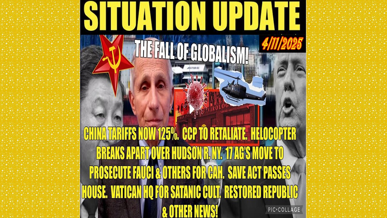 SG Anon. Juan O Savin ~ Situation Update 4/11/25 ~ Restored Republic > Judy Byington- Q+ White Hats