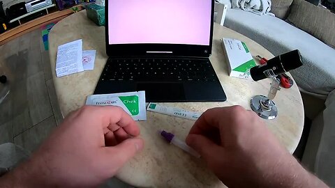 "Examining a COVID Nasal Swab Using Poor-Quality Microscope"