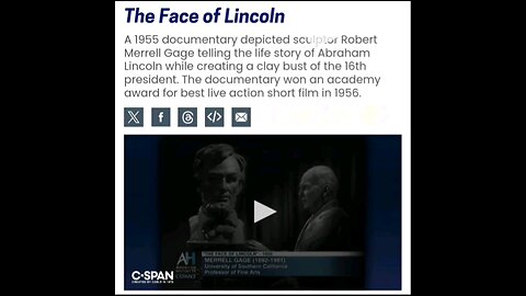 and the Oscar goes to... The Face of Lincoln