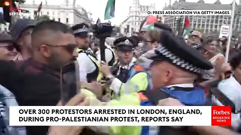 BREAKING NEWS: Over 300 Pro-Palestinian Protestors Arrested During Demonstration In London, England