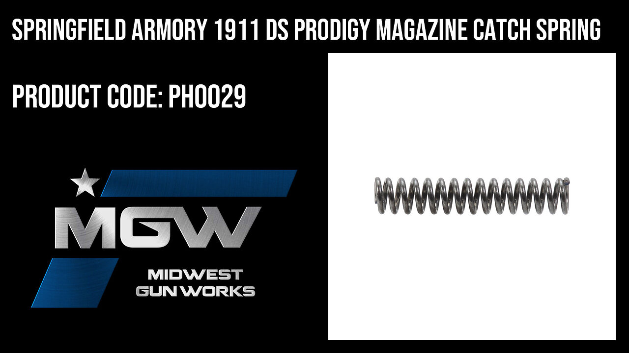Springfield Armory 1911 DS Prodigy Magazine Catch Spring - PH0029