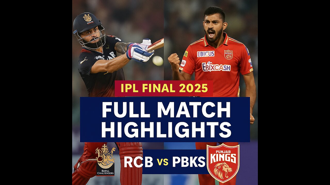 "Epic Showdown: RCB vs PBKS | IPL 2025 Final Match Highlights 🔥"