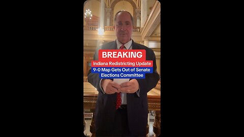 BREAKING: 9-0 Indiana Congressional Map Gets Out of Senate Elections Committee