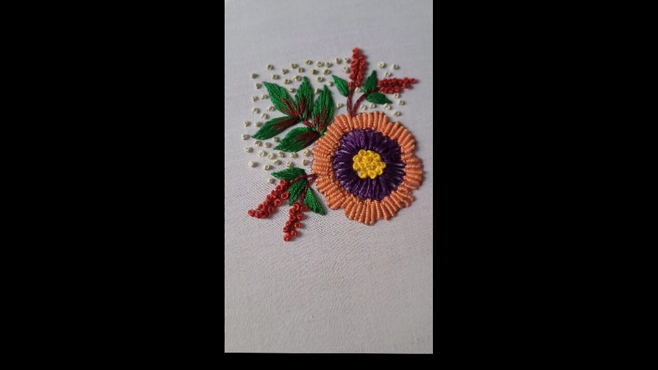 Embroidery design👍🏻💯 #embroiderydesign