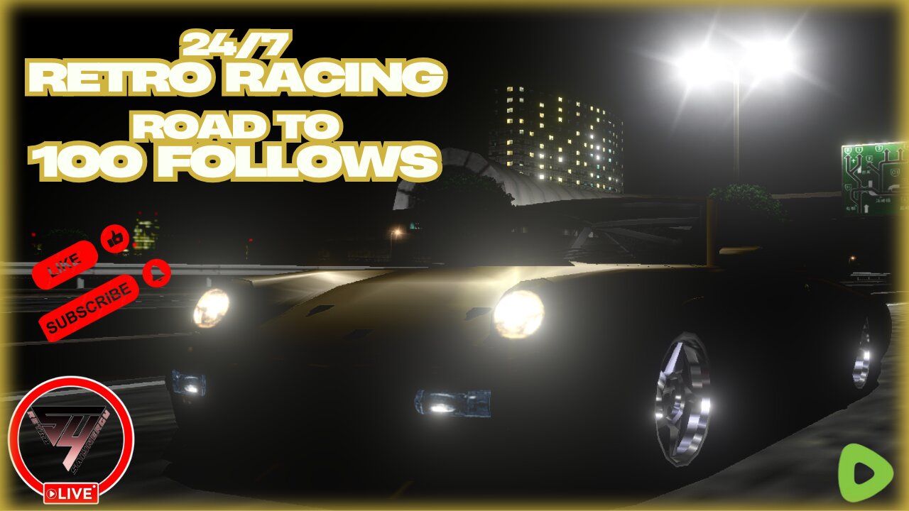 🔴24/7 Retro Racing Station! Road to 100 Follows! Keep us Tabbed Plz 👍💚