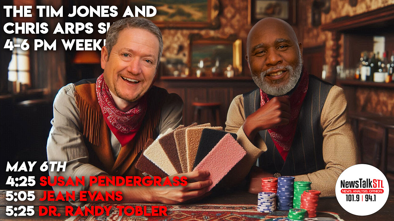The Tim Jones and Chris Arps Show 05.06.2025 Susan Pendergrass | Jean Evans | Dr. Tobler