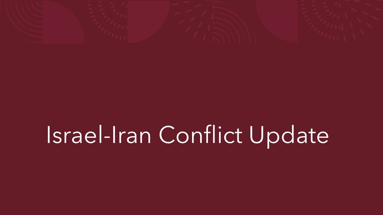 Israel-Iran Conflict Update