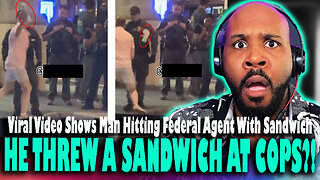 A BREADLY WEAPON! Viral Video Shows DOJ Staffer Hit Federal Agent With Subway Sandwich