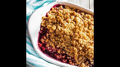 Blackberry Crisp Recipe W/ Rolled Oats