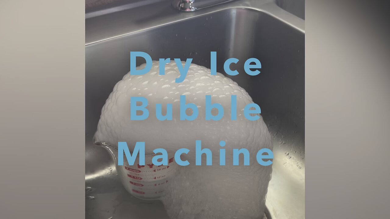 Dry Ice Bubble Machine