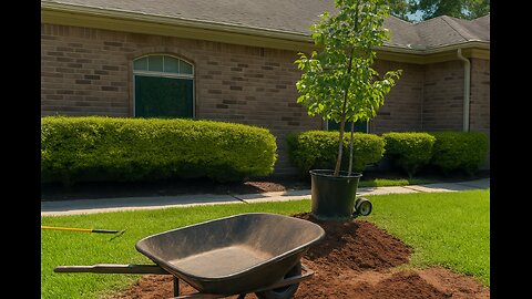 DIY Front Yard Tree Planting!