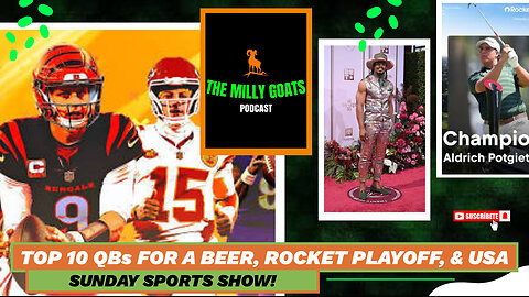 Top 10 NFL QB's For a Beer, Sliced Cheese In Trouble, & Rocket Playoff